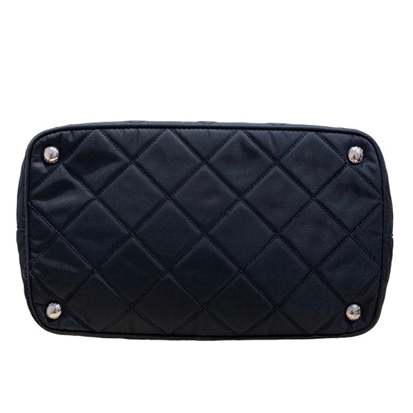 Prada Quilted Chain Tote Bag 2way Shoulder Bag Black - Picture 4 of 10